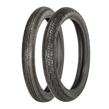 Imagem de Par Pneu Moto 60 100 R17 e 80 100 R14 Magnum