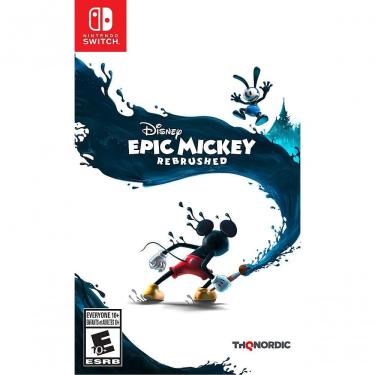 Imagem de Jogo THQ Nordic Epic Mickey Rebrushed para Nintendo Switch com Pincel Mágico e Novos Movimentos na Cor Verde e Amarelo