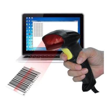 Imagem de Leitor de código de barras com fio- barcode scanner - Luogao