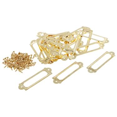 Imagem de 20pcs / Cartão / Porta-etiquetas Gaveta Pull , dourado