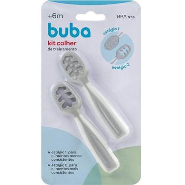 Imagem de Colher de Treinamento para Bebe Introdução Alimentar Papinha Buba