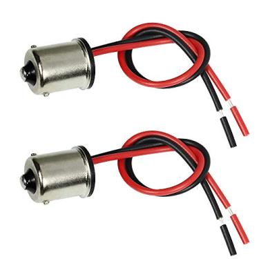 Imagem de HUIQIAODS 1156 soquete de 180° adaptador de fiação pré-cabeado para retroajuste de sinal da lâmpada traseira do farol