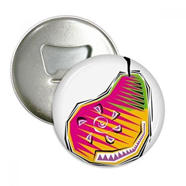 Imagem de Ilustração de elementos culturais mexicanos Food Pear abridor de garrafas ímã de geladeira emblema multifuncional