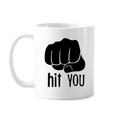 Imagem de Fist Outline Caneca com gestos personalizados cerâmica café porcelana xícara de mesa