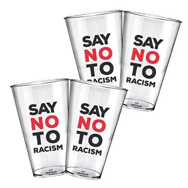 Imagem de 4 Copos Big Drink Personalizados Say no Racismo