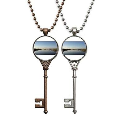 Imagem de OFFbb-USA Only Scenery Art Deco Presente Fashion Chaveiro Colar Pingente Joias Decoração de Casal