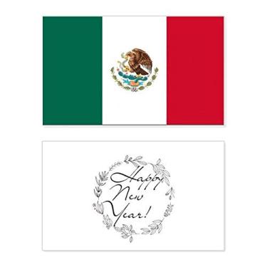 Imagem de Bandeira nacional do México América do Norte Festival Ano Novo Cartão de felicitações Bless Mensagem presente