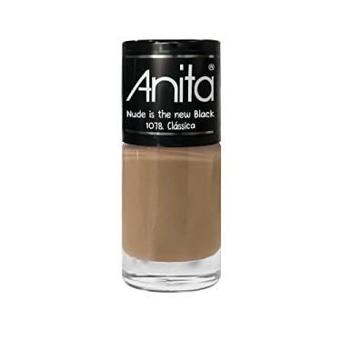 Imagem de Esmalte Anita Nude Cremoso: Longa Duração e Cobertura Excelente - Cor Clássica Nude Is The New Black - 10ml