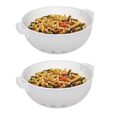 Imagem de Kit 2 Escorredores Para Massas Macarrão 28Cm 3500ML 0013 Jaguar