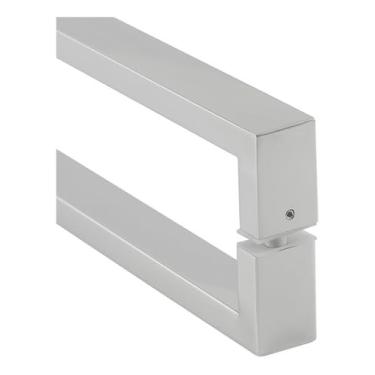 Imagem de DECORPLACE, Puxador Square Aço Inox 1,5 Metro Portas Madeira/vidro Cor:Escovado Fosco