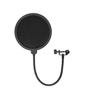 Imagem de Musiin Filtro Pop para microfone compatível com Shure TONOR Razer Seiren X, Mini, V2 Pro, Elite, Emote Proscreen, escudo de filtro de microfone com braço estabilizador de metal, máscara antipop com