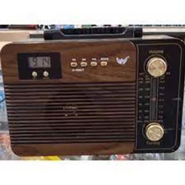 Imagem de radio retrô vintage portátil usb aux am fm altomex ad 6082