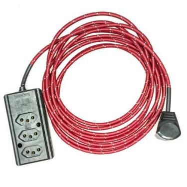 Imagem de Extensão Elétrica 5 Metros Pp 2x0,75mm2 Revestido Tecido - Immediate, 