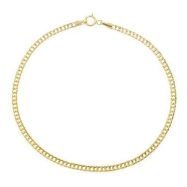 Imagem de Pulseira Feminina Grumet Elo Duplo Ouro 18k 750 - ThiLe Jóias, 18cm