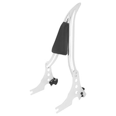 Imagem de HCmotorku Encosto de passageiro destacável Sissy Bar para motocicleta com almofada adequada para Harley Sportster XL 883 1200 2004-2023 13 polegadas (cromado)