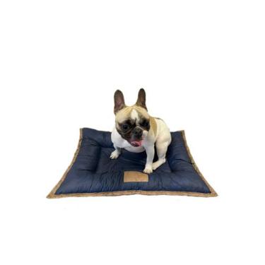 Imagem de Cama almofada pet luxo conforto tamanho    G  97 x 67 x 9 cm Vermelha 