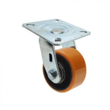 Imagem de Roda Rodízio Giratório Ajax 4'' Com Base Furo Passante 300kg