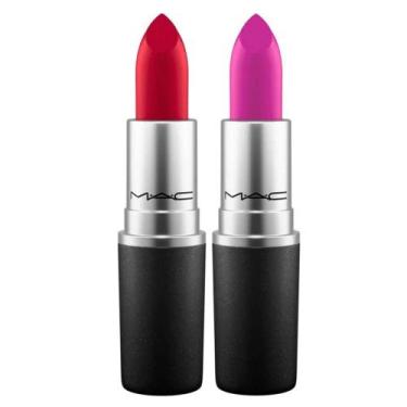 Imagem de MAC Batom Retro Matte Kit de Maquiagem - Ruby Woo + Flat Out Fabulous,
