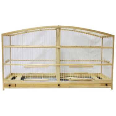 Imagem de Gaiola Passarinho Em Madeira - Reprodução Canário / Coleira / Curió - 