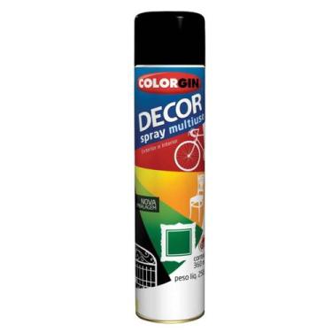 Imagem de  Spray Colorgin Decor 8711 Preto Fosco 360ml - 000025