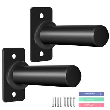 Imagem de EVERYMATE Suporte de placa de peso: armazenamento de peso montado na parede para placa de peso olímpico, organizador de academia em casa