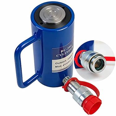 Imagem de AMZCNC azmcnc cilindro hidráulico de 10 toneladas de ação simples com curso de 4 polegadas macaco de elevação de cilindro hidráulico cilindros de elevação portáteis de ação simples com curso de 100 mm