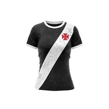 Imagem de Braziline Camiseta Vasco Building, Feminino, Preto, P