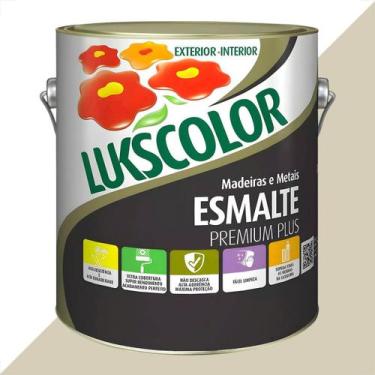 Imagem de Tinta esmalte lukscolor alto brilho 3600ml branco gelo