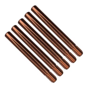 Imagem de Kit 5 Bico De Contato Longo Solda Mig Mag 1,20mm X 73mm Rosca M8