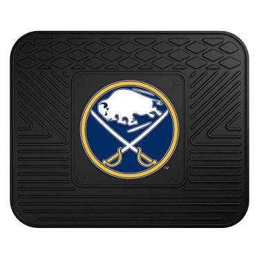 Imagem de FANMATS 10761 Buffalo Sabres Tapete utilitário para carro - 1 peça - 35,5 cm x 43,1 cm, proteção para todos os climas, ajuste universal, logotipo moldado da equipe