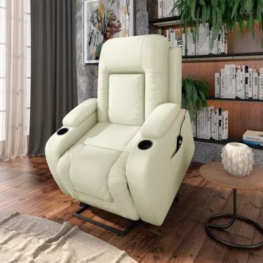 Imagem de Poltrona do Papai Reclinável Massagem e Aquecimento com Elevação Idoso