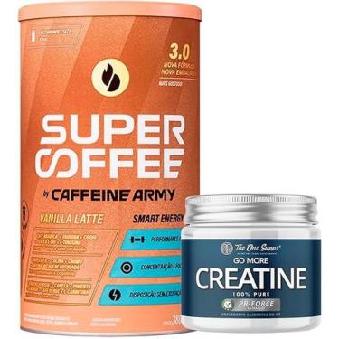Imagem de Kit Creatina 150gr The One Supps + Supercoffee 380gr - Sabor Vanilla C