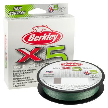 Imagem de Linha de pesca trançada Berkley X5, Low-Vis Green, 165-Yard/30-Pound