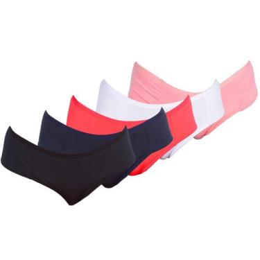 Imagem de Kit 5 Calcinhas Tanga Pala Dupla Microfibra Forro Algodão - Dakota Lin