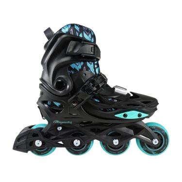 Imagem de Patins Infantil Inline Freemix Preto Traxart Par Tamanho 28-31