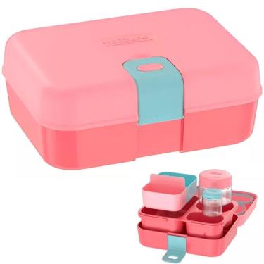 Imagem de Lancheira Bento Box Coral - 8 Peças - Thermos