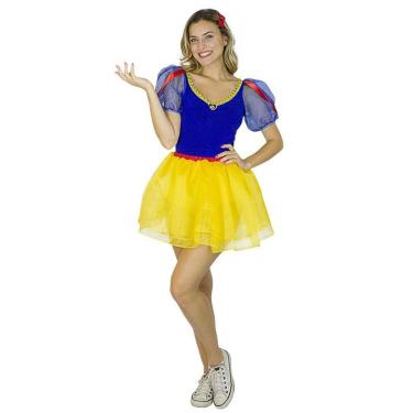 Imagem de Fantasia Branca De Neve Adulta Clássica Tamanho M