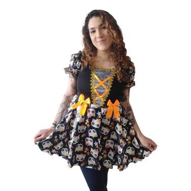 Imagem de Fantasia Bruxinha Matilda Infantil Com Tiara Tamanho G