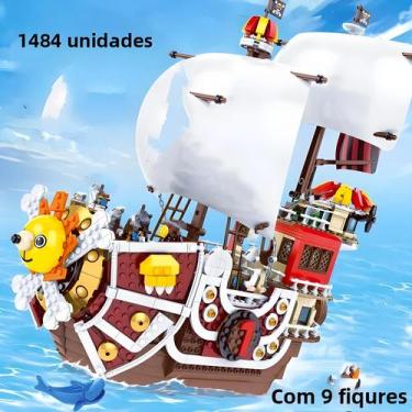 Imagem de Conjunto De Blocos De Construção De Navio Pirata Anime Infantil 1484 P