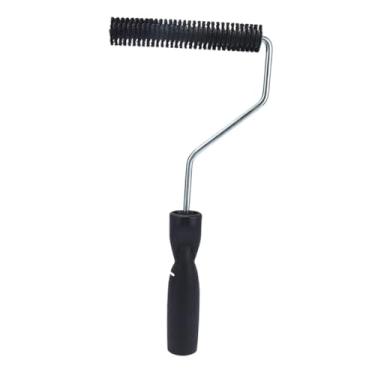 Imagem de Fenteer Rolo de fibra de vidro, ferramenta de pintura com bolhas, multiuso, kit de rolo de pintura antiderrapante para reparo de barcos em ambientes internos, Cabeça 28mmx150mm