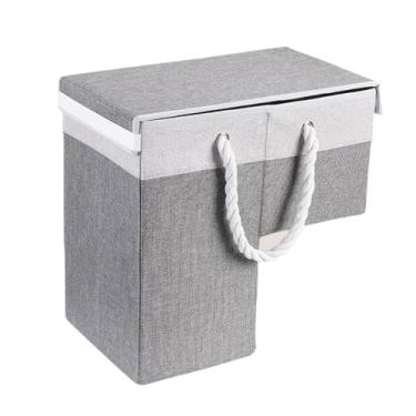 Imagem de Cesto para Escadas - Organizador De Brinquedos Infantis Dobrável | Cesto Decorativo Multifuncional Com Alça Para Armazenamento De Brinquedos Lavanderia Produtos Para Animais Quarto