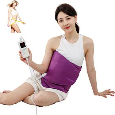 Imagem de V ddhoger Cinto De Aquecimento Para Sauna Com Compressa Quente E Massagem Vibratória, Massageador Lombar, Abdominal, Estomacal, Alívio Da Dor Nas Costas, Relaxamento Muscular, Modelador Cintura, Exe