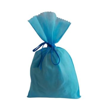 Imagem de 2 Saco Grande Tnt 70x100cm Azul Bebê para Presente, Organizar, Multiuso, Sacolinha de natal.