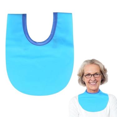 Imagem de WASHINBED Capa de chuveiro de traqueostomia protetor de estoma de pescoço para traqueostomia (azul, 1 peça)