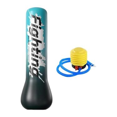 Imagem de Vaveren Saco de pancadas inflável para crianças, saco de pancadas para crianças, presente de karatê de 59 polegadas, brinquedos de presente para controle da, Sem Luvas