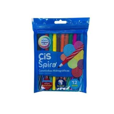Imagem de Caneta Hidrocor Cis Spiro 12 Cores