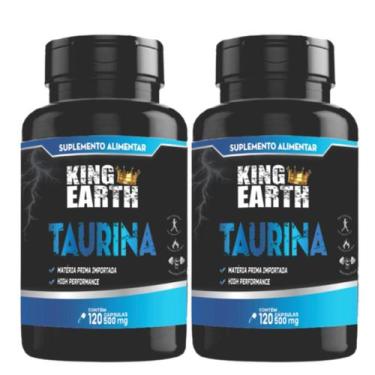 Imagem de 2 Unidade Taurina Suplementos Alimentares 240 cápsulas - Rei Terra