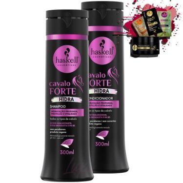 Imagem de Kit Haskell Cavalo Forte Hidra Shampoo e Condicionador 300ml