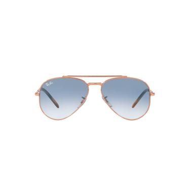 Imagem de Óculos de Sol Ray-Ban New Aviator 0RB3625 92023F Tam 58 / Rose Gold - Lentes Azul Gradiente