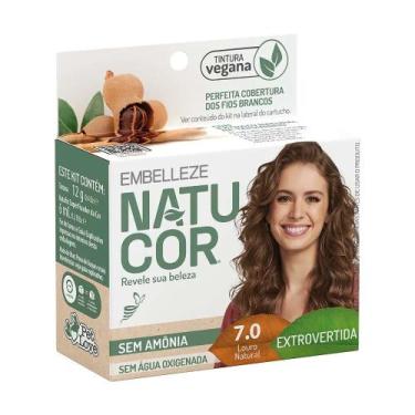 Imagem de Tinta de Cabelo NATUCOR Louro Natural 7.0 12g